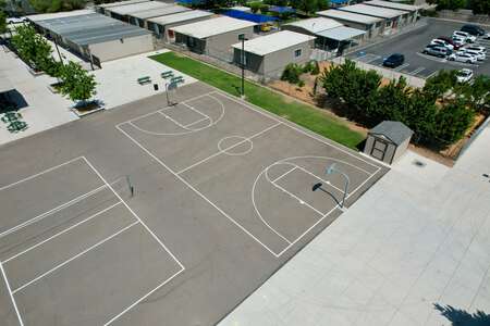 Roselawn High School Outdoor Basketball Courts in Turlock