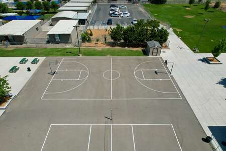 Roselawn High School Outdoor Basketball Courts in Turlock