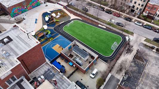 Courtenay - Mary E. Courtenay Elementary Language Arts Center Field (Track) in Chicago