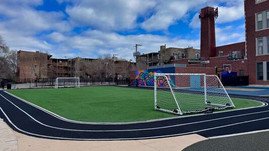 Courtenay - Mary E. Courtenay Elementary Language Arts Center Field (Track) in Chicago