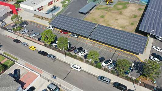 Helen Keller Elementary School Parking Lot - Front in Lynwood
