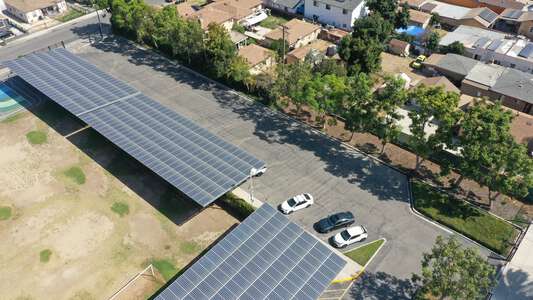 Helen Keller Elementary School Parking Lot - Front in Lynwood