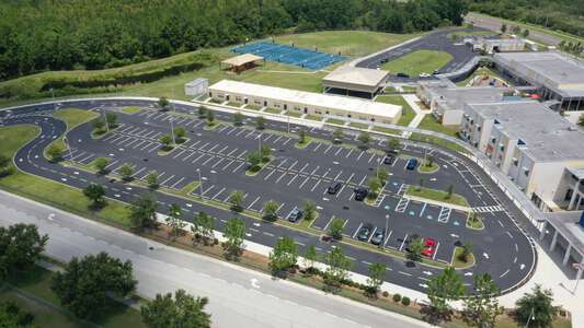 Wiregrass Elementary School Parking Lot in Wesley Chapel