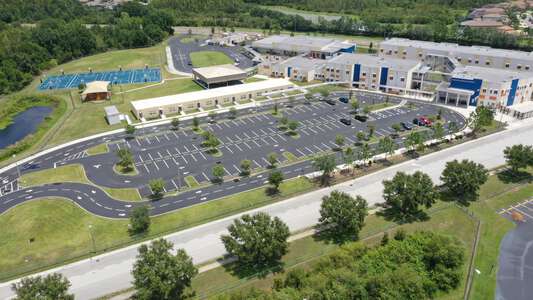 Wiregrass Elementary School Parking Lot in Wesley Chapel
