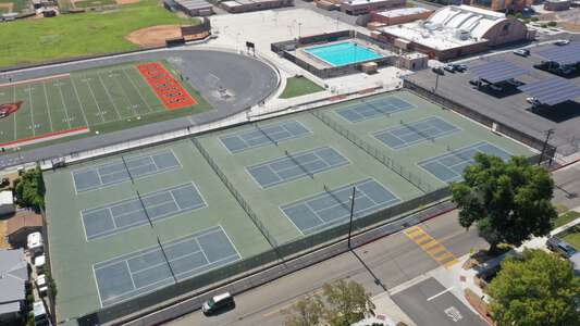 Orange High School Tennis Courts in Orange