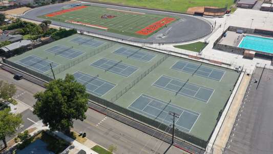 Orange High School Tennis Courts in Orange