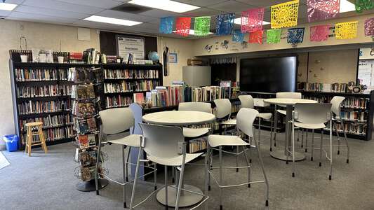 Park West High School Library in Pomona