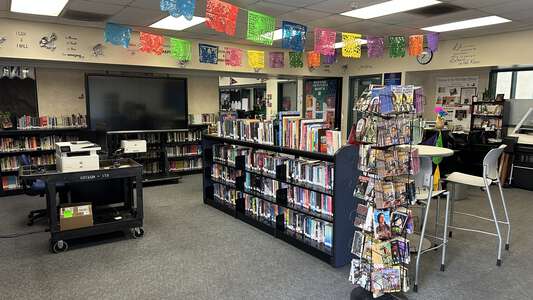 Park West High School Library in Pomona
