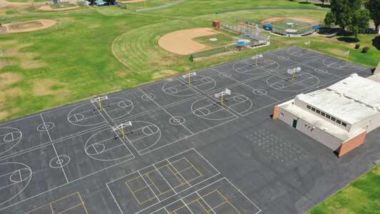 Cerro Villa Middle School Outdoor Basketball Courts in Villa Park 2