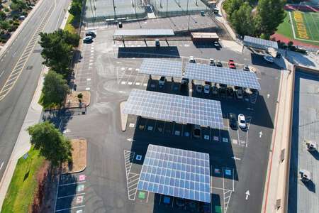 Temecula Valley High School Parking Lot C in Temecula