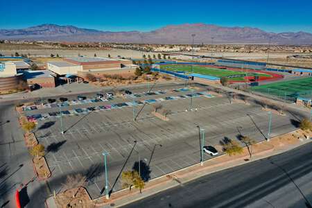 Centennial High School Parking Lot - Front in Las Vegas