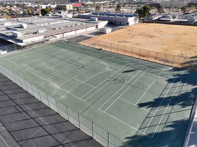 Bridger - Jim Middle School Tennis Courts in North Las Vegas