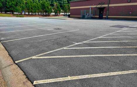 Level Creek Elementary School Parking Lot - Rear in Suwanee