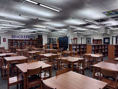 Young Womens STEAM Academy at Balch Springs Middle School Library in Dallas