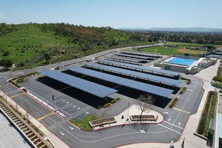 Northwood High School Solar Panels/Front Parking Lot in Irvine