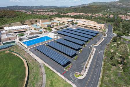 Northwood High School Solar Panels/Front Parking Lot in Irvine