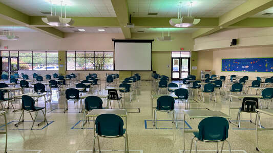 Ortiz Middle School Cafeteria in Houston
