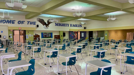 Ortiz Middle School Cafeteria in Houston