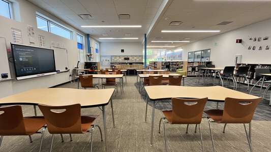 Ella Baker Elementary School Library in Redmond