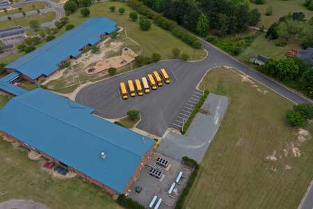 McGee's Crossroads Middle School Parking Lot - Staff in Benson