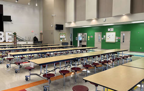 Dr. Manuel C. Barreiro Elementary School Cafeteria in Miami
