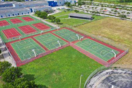 South Dade Senior High School Outdoor Basketball Courts in Miami