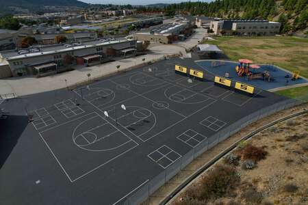 San Elijo Elementary School Blacktop (Handball and Basketball Courts) in San Marcos