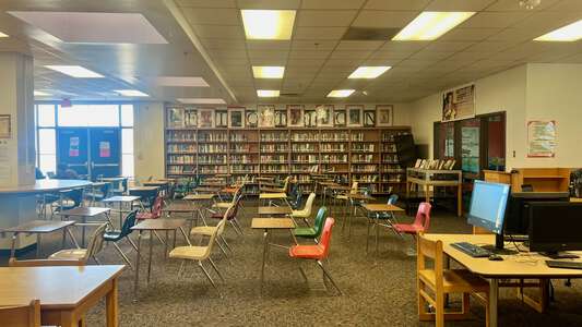 Justin F Kimball High School Library in Dallas