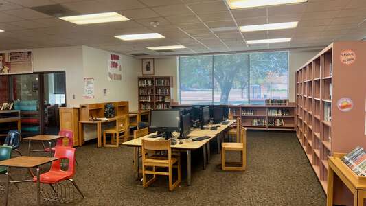 Justin F Kimball High School Library in Dallas