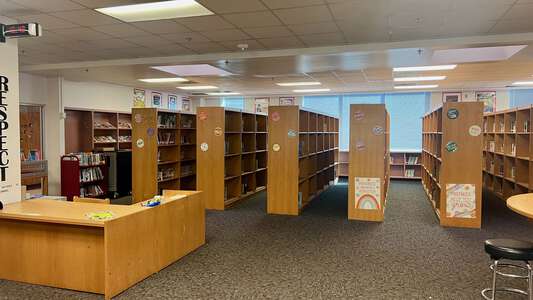 Justin F Kimball High School Library in Dallas
