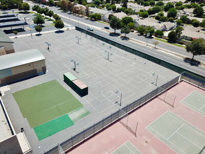 El Diamante High School Outdoor Basketball Courts in Visalia