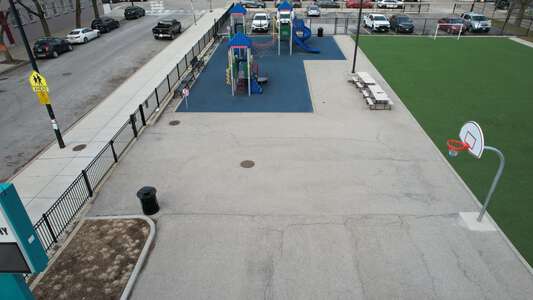 Pilsen Elementary Community Academy Outdoor Basketball Courts in Chicago 2