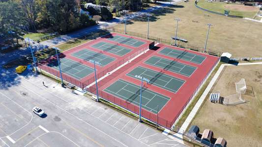 Cox High School Tennis Courts in Virginia Beach