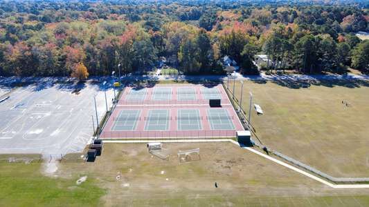 Cox High School Tennis Courts in Virginia Beach
