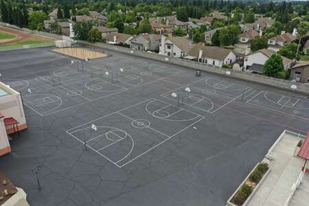 Buljan Middle School Outdoor Basketball Courts in Roseville