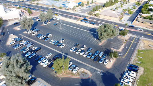 La Quinta High School Parking Lot - Dune Palms Road in La Quinta