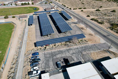 Serrano High School Parking Lot - Fields in Phelan