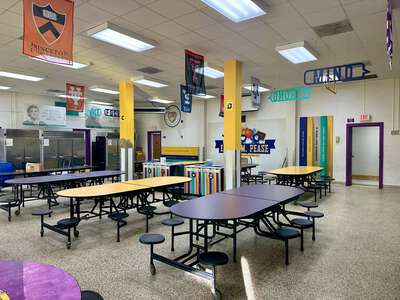 Elisha M. Pease Elementary School Cafeteria in Dallas