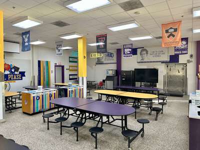 Elisha M. Pease Elementary School Cafeteria in Dallas