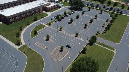 North Academy of World Languages K-8 School Parking Lot - Front in Huntersville 2