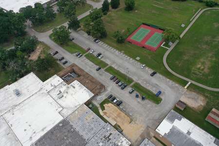 Teague Middle School Parking Lot - Side in Humble