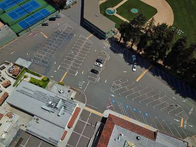 Burlingame High School Parking Lot in Burlingame