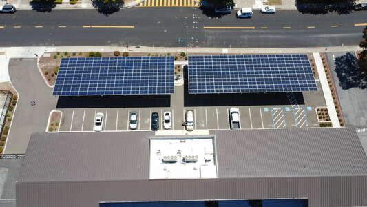 Pioneer Elementary School Parking Lot - Front in Union City