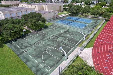 Booker T. Washington Senior High School Outdoor Basketball Courts in Miami