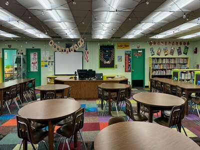 E.W.F. Stirrup Elementary School Media center in Miami