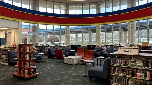 Mill Creek High School Library in Hoschton