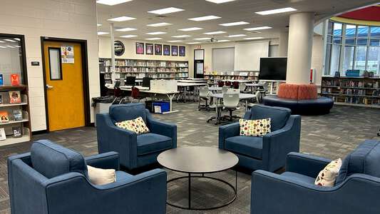 Mill Creek High School Library in Hoschton