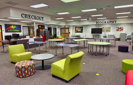 Riverside Elementary School Media Center in Suwanee