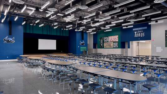 Jones Middle School Cafeteria in Humble