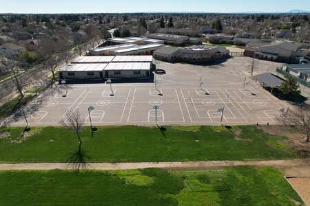 Joseph Sims Elementary School Outdoor Basketball Courts in Elk Grove